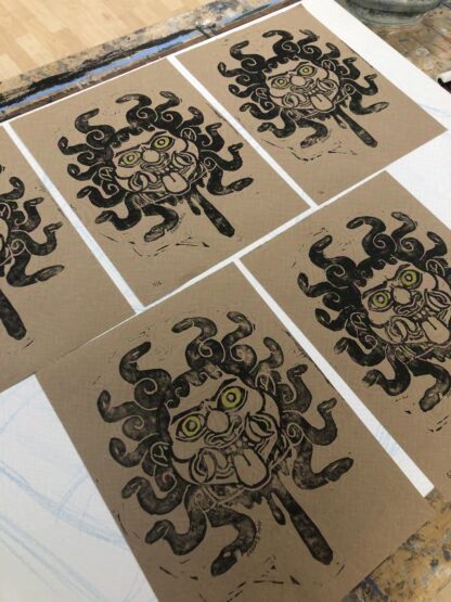 Gorgon Lino Print - Image 3
