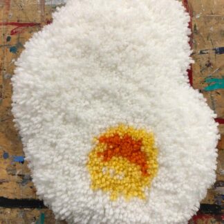 Fried Egg Mini Rug