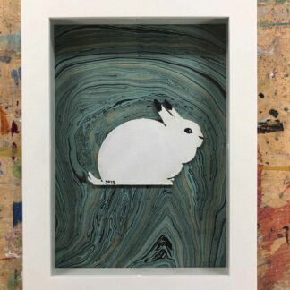Arctic Hare Framed Figure