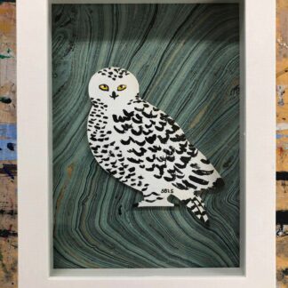 Snowy Owl Framed Figure