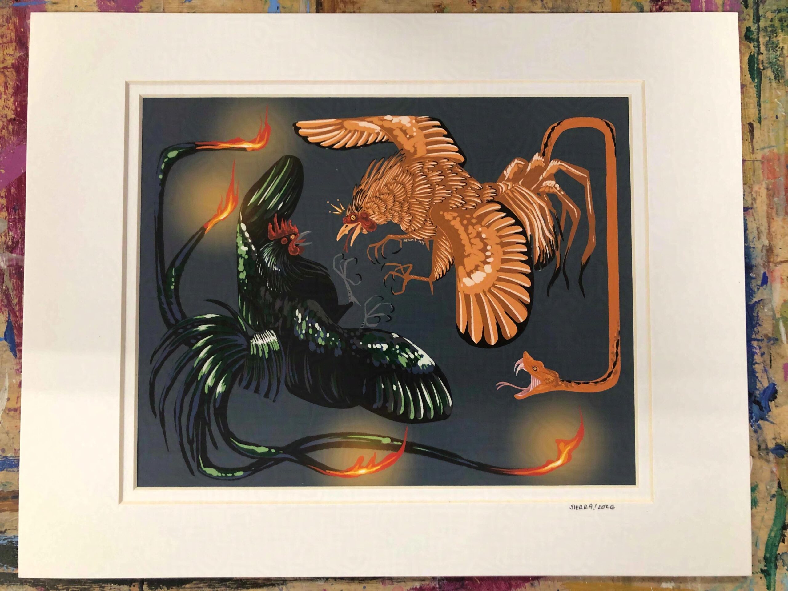 Aitvaras and Basilisk Print